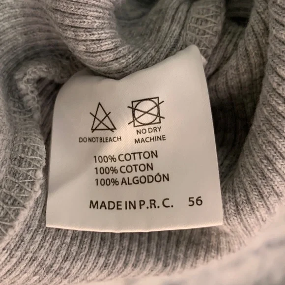 Brandy Melville Gray Ribbed Long Sleeve Top - Picture 8 of 8